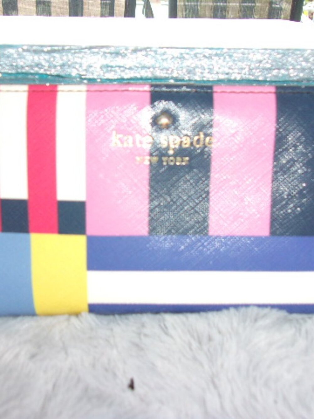 E-233 KATE SPADE "STACY" SLIM BIFOLD COLORFUL WALLET